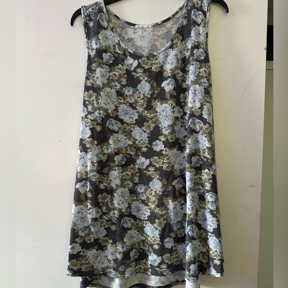 Chic Soul Blue and Green Patterned Dress
